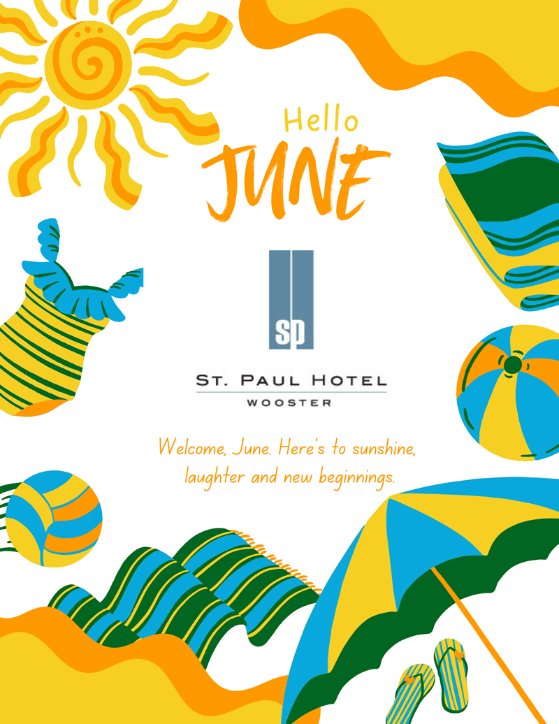 White-and-Green-Watercolor-Floral-Hello-June-Flyer