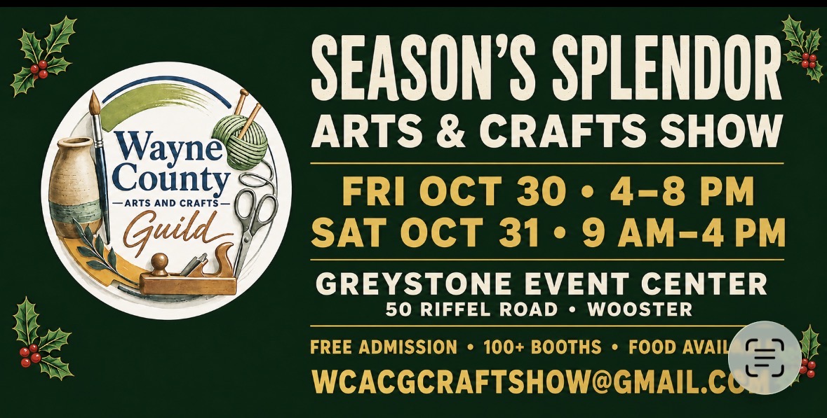 Screenshot - St. Paul Hotel | Boutique Hotel Wooster Ohio Poster for Season's Splendor Arts & Crafts Show by Wayne County Guild, Oct 30 4–8 PM and Oct 31 9 AM–4 PM, Greystone Event Center, Wooster.